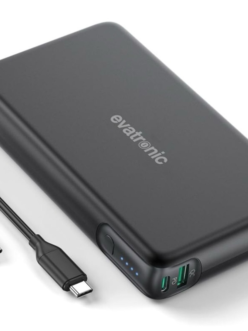 Evatronic Portable Power Bank in Matte Black